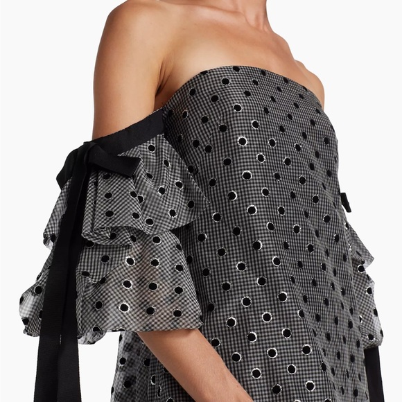 LELA ROSE POLKA DOT MINI DRESS - Picture 3 of 10